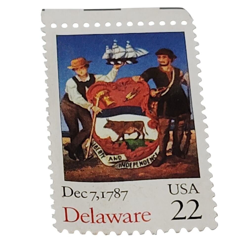 1987 USPS 22¢ Delaware Statehood Bicentennial Commemorative Stamp #2336